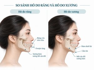 So sánh đặc điểm hô do răng và hô do xương trong phân tích chỉnh nha